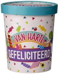 Candy Bucket Gefeliciteerd