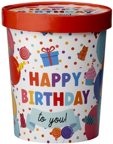 Candy Bucket Happy Birthday