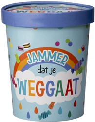 Candy Bucket Jammer Dat Je Weggaat