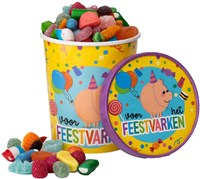 Candy Bucket Feestvarken (voorbeeld)
