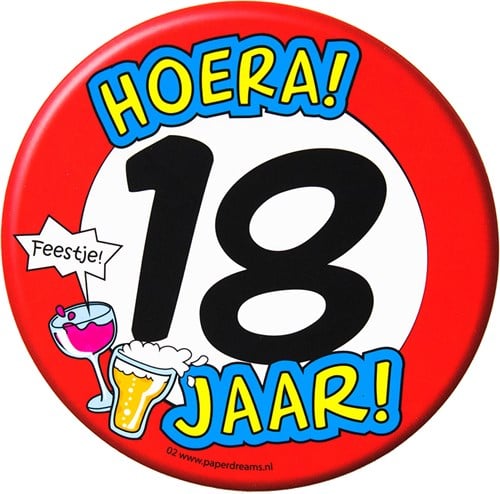 Bierviltjes Hoera! 18 jaar!