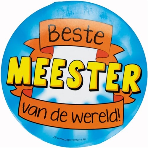 Button XL Beste Meester 