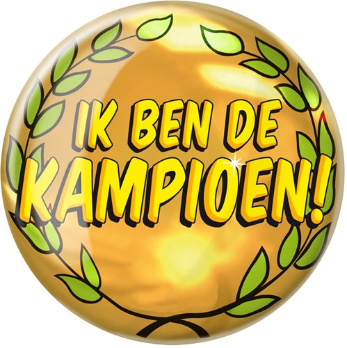 Button XL Ik ben Kampioen
