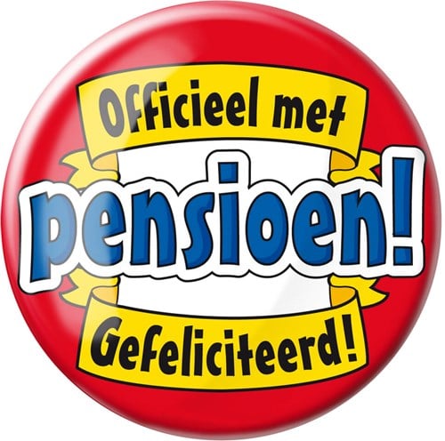 Button XL Officieel met Pensioen