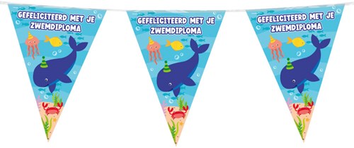 Vlaggenlijn Zwemdiploma - 10m