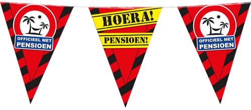 Vlaggenlijn Party Pensioen Verkeersbord
