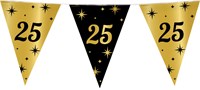 Vlaggenlijn 25 Jaar Classy Goud/Zwart (10m)