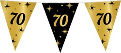 Vlaggenlijn 70 Jaar Classy Goud/Zwart (10m)