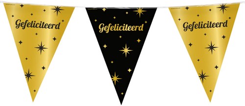Vlaggenlijn Classy Gefeliciteerd - 10m