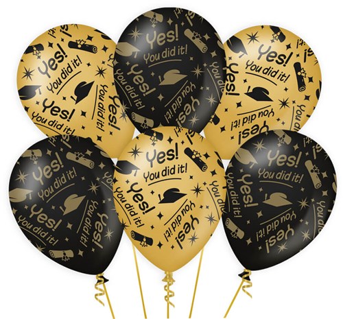 Ballonnen Classy Yes! You Did It! (6st)