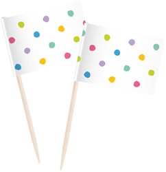 Cocktail Prikkers Confetti Dots - 50st