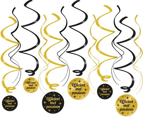 Swirl Decoratie Classy Pensioen (12st)