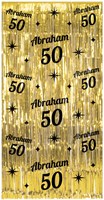 Deurgordijn Classy Goud Abraham 50 Jaar! - 200x100cm