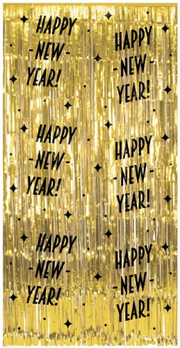 Deurgordijn Happy New Year - 200x100cm