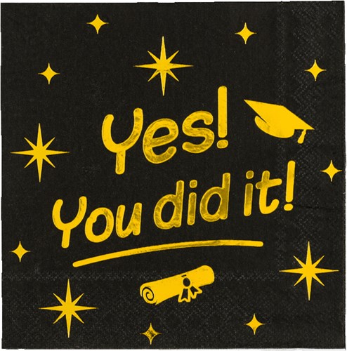Servetten Classy Yes! You Did It! - 16 st