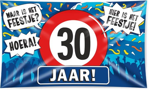 Gevelvlag 30 Jaar (150x90cm)