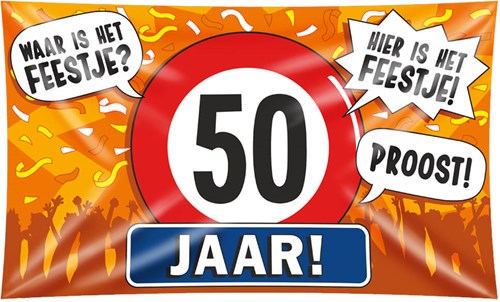 Gevelvlag 50 Jaar - 150x90cm