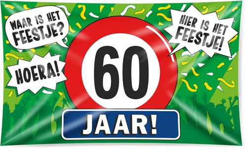 Gevelvlag 60 Jaar (150x90cm)