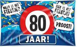Gevelvlag 80 Jaar (150x90cm)