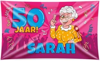 Gevelvlag Sarah Cartoon (150x90cm)