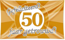 Gevelvlag 50 Jaar Getrouwd (150x90cm)