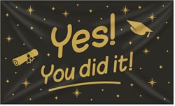 Gevelvlag Classy Yes! You Did It! 150x90cm