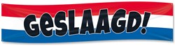 Gevelvlag Geslaagd Rood-Wit-Blauw - 180x40cm