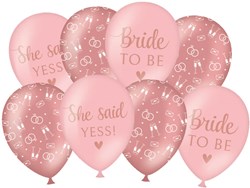 Ballonnen Bride To Be 30cm - 8st