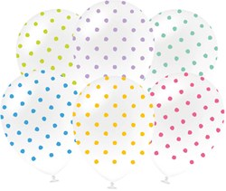Ballonnen Confetti Dots - 6st