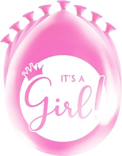 Ballonnen It's A Girl! 30cm - 8st
