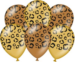 Ballonnen Panter 30cm - 6st.