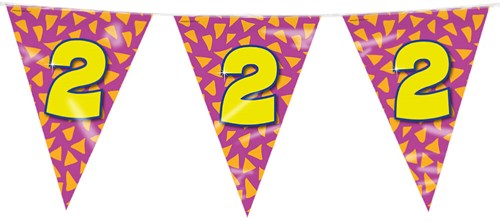 Vlaggenlijn 2 Jaar Happy (10m)