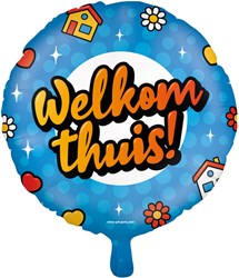 Folieballon Welkom Thuis Cartoon (46cm)