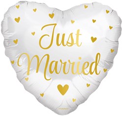Folieballon Just Married (46cm)