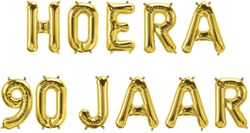 Folieballon Letterslinger Hoera 90 jaar