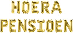 Folieballon Letterslinger Hoera Pensioen