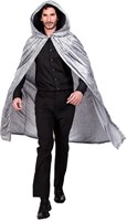 Cape met Capuchon Grijs (velvet) (man)