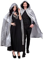 Cape met Capuchon Grijs (velvet)