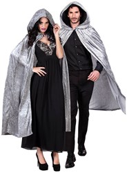 Cape met Capuchon Grijs (velvet)