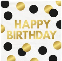 Servetten Celebration Happy Birthday 16st