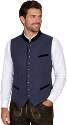 Trachten Vest Stefan Blauw