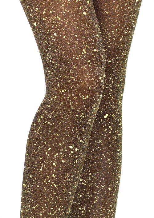 Glitterpanty Zwart-Goud Lurex (detail)