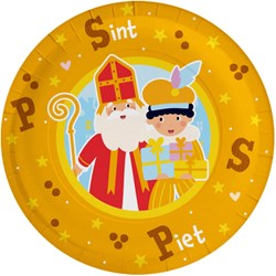 Bordjes Sinterklaas 22,6cm - 8st