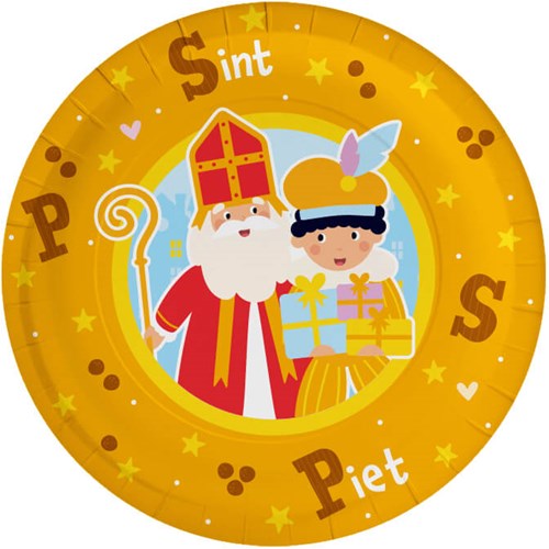Bordjes Sinterklaas 22,6cm - 8st