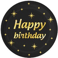 Bordjes Classy Happy Birthday 8st