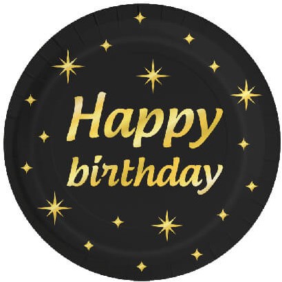 Bordjes Classy Happy Birthday 8st
