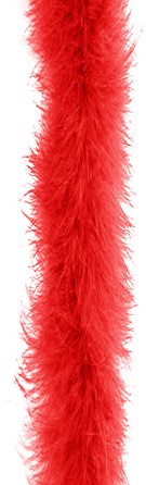 Boa Marabou Rood (2m)