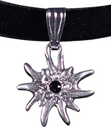 Tiroler Trachten Choker met Edelweis