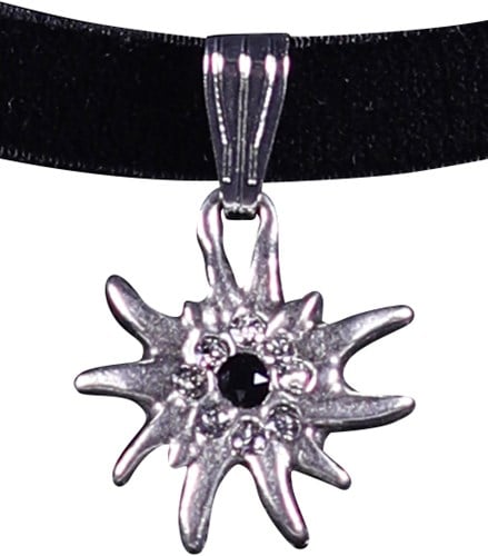 Tiroler Trachten Choker met Edelweis