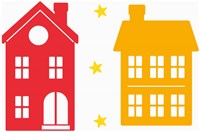 Raamstickers Welkom Sint & Piet - 30x21cm (stickervel 4)